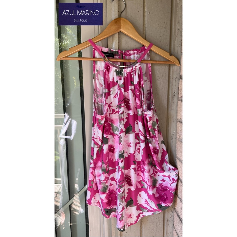 INC International Concepts— Floral Sleveeless Blouse • Blusa floreada sin mangas